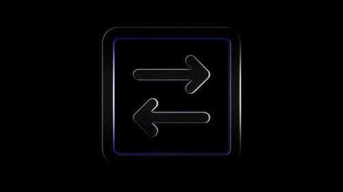 Animación en bucle de iconos de flechas de transferencia