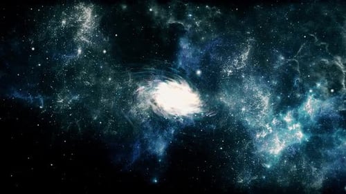 El primer plano de las nubes nebulosas en el universo
