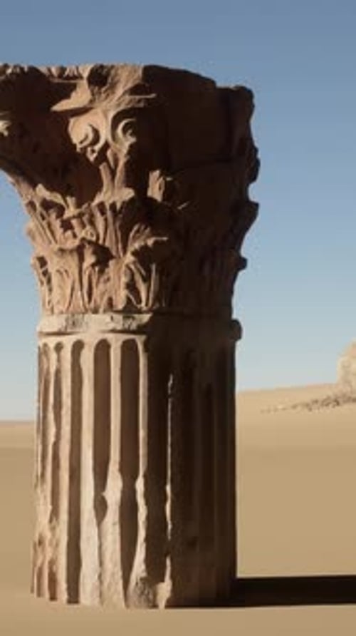 A Stone Pillar in the Middle of a Desert