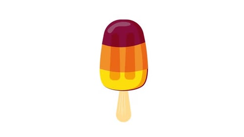 Flat Design Popsicle Growth Animation