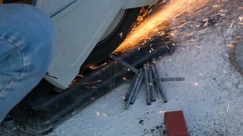 Construction Worker Welding