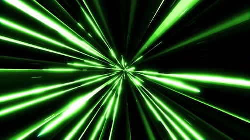 Green Led Tunnel Animation