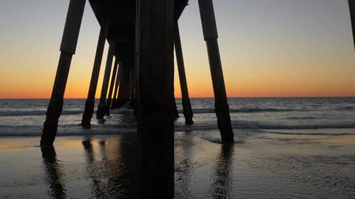 Beach Pier at Sunset Tracking