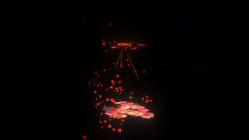 Luminous Flowing Petals Abstract Reveal Animation