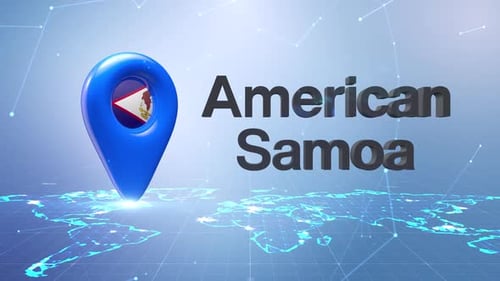 Animated 3D Location Pin Reveal on Digital Global Map