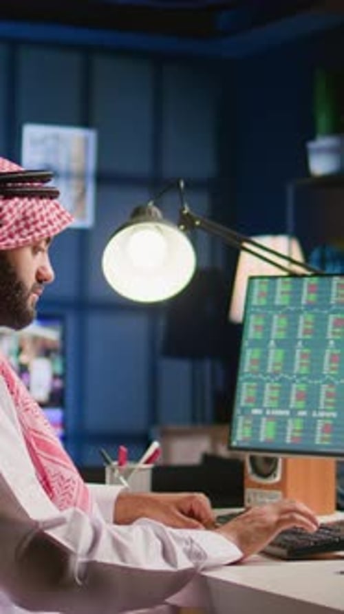 Vertical Video Broker Checking Market Shares Graphs