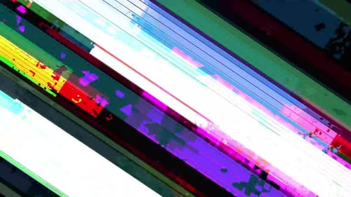 Abstract Glitch Digital Lines Background
