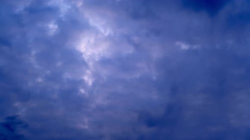 Clouds Billowing Gently in the Sky