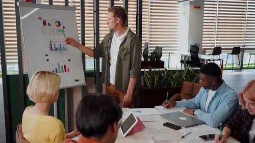 Presentation of Data During Office Meeting