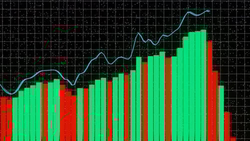 Animated Bar and Line Chart Data Visualization