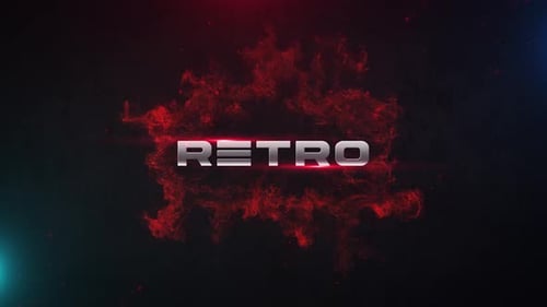 Retro 4K Text Animation