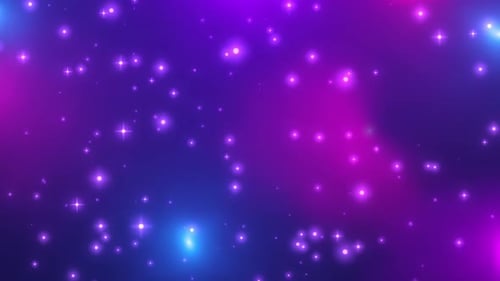 Fond de conte de fées abstrait avec un spray de particules magiques et la lueur d'étoiles brillantes