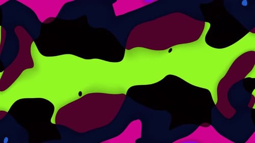Vibrant Fluid Organic Shapes Morphing Background Loop