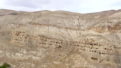 Vue aérienne de l'ancienne ville troglodyte 1