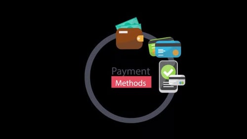 2D Cartoon Payment Methods Alpha Channel