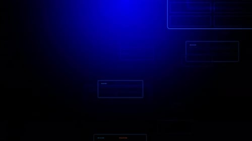 Blue Digital Technology Background Loop