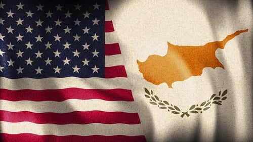 Usa And Cyprus Background Loop