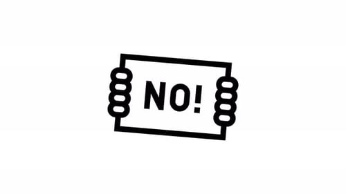 Minimalist No Sign Icon with Dynamic Shake Animation