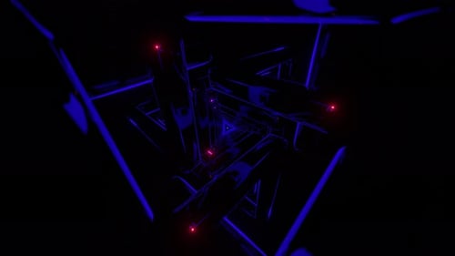 A Kaleidoscopic and Mesmerizing Visual Display with Hypnotic Effects and Colorful Scifi Flashes