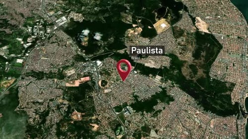 Paulista City Zoom (Brasil) do espaço para a Terra