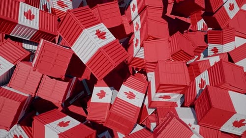 Chute de conteneurs au Canada