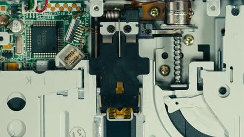 Diskette, FDD, Nahaufnahme mit Diskette für alte PC-Computer, Makroarchivierung, Programm oder Musik