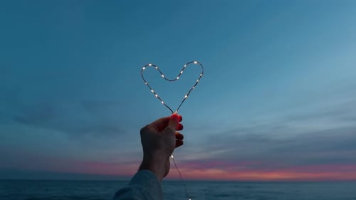 Fairy Lights Heart for Valentine's Day