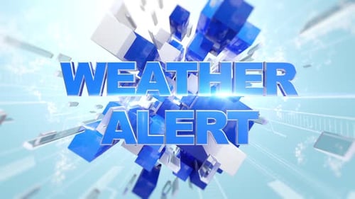 Weather Alert String Blue