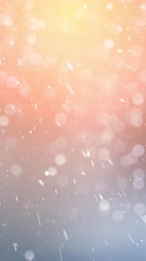 Fond bokeh de Noël avec neige et flocons de neige 12 - Vidéo verticale