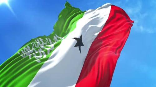 Somaliland Flag Low Angle View