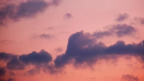 Timelapse of clouds at sunset