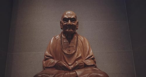 Sacred Deity In A Buddhist Temple