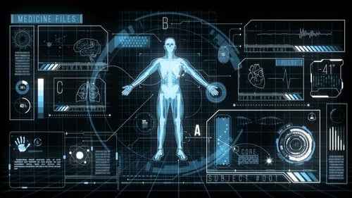 Vidéo médicale HUD avec technologie holographique 4K