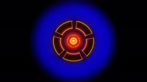 Kaleidoscopic Patterns with Vibrant Colors in a Mesmerizing VJ Loop