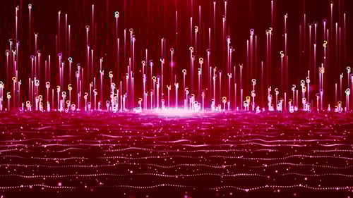 Digital Matrix Technology Background Pink Loop V5