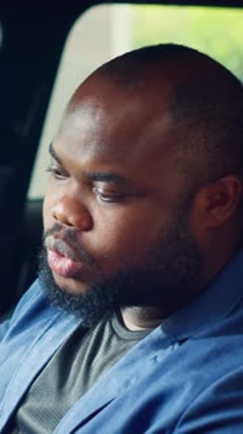 Vertical Video Customer Inspecting Vehicle Interior During Test Drive