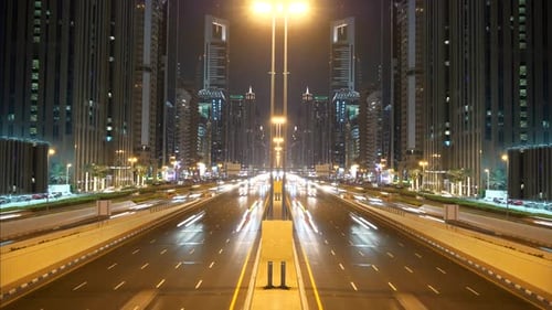 Cars Driving on Busy Hectic Urban City Road at Rush Hour Traffic