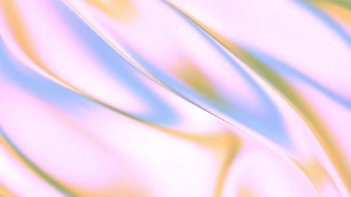 Pastel Holographic Abstract Background with Smooth Gradient Waves