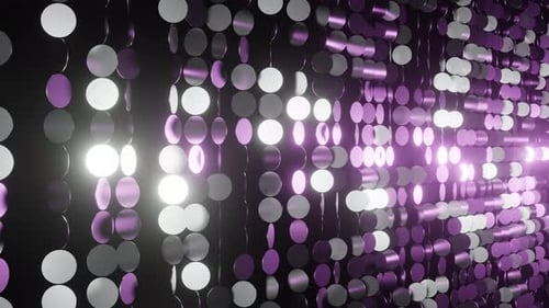 Spiegelhintergrund VJ Loop in 4K mit grauem und hellviolettem Schimmer