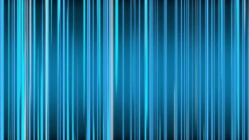 Animated Blue Neon Vertical Lines Background Loop