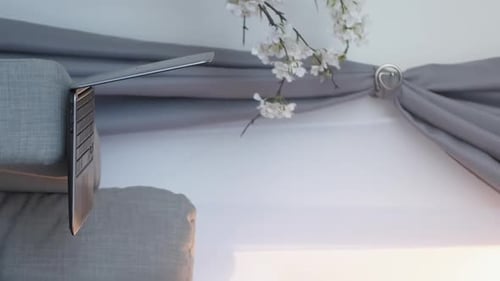 Young Man Plays Guitar, Relaxing at Home