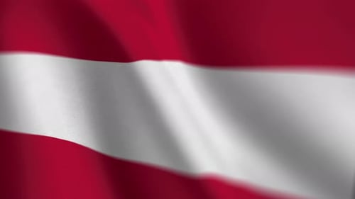 Seamlessly Waving Flag of Austria Loop