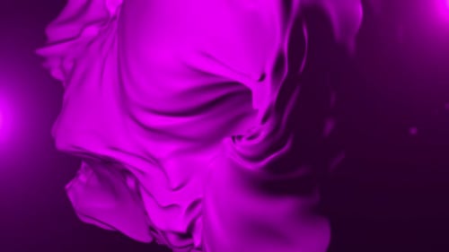 Abstract Fluid Pink Fabric Wave Loop Background