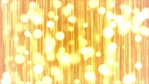 Yellow Glowing Bokeh Effect Animation
