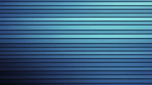 Horizontal blue metal slats
