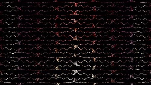 Dynamic Abstract Wavy Lines Colorful Glowing Loop