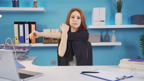 Exercises that can be done in the office. Stretching exercises.