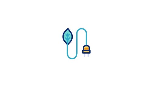 Animiertes Greenenergy Symbol