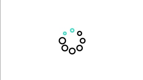 Minimalist Geometric Circle Loading Progress Animation