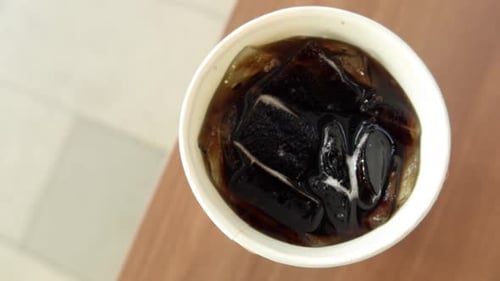 Cold Iced Soda Beverage Close Up